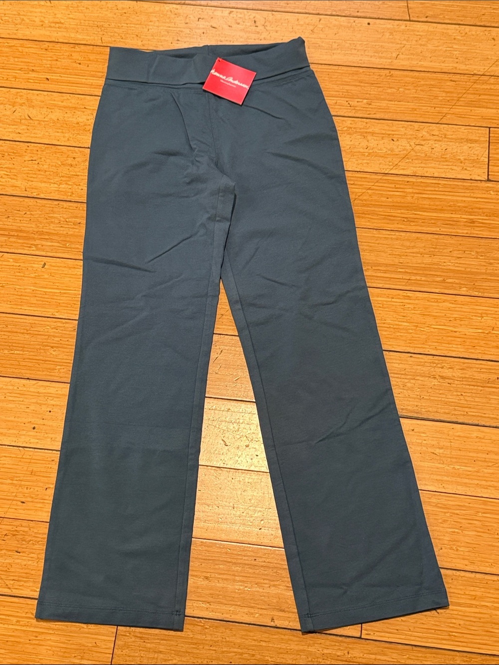 Hanna Andersson Girls soft yoga flare Pants — Teal NWT size 140